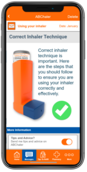 Infographic linking interventions to users via MedAdvisor